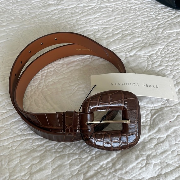 Veronica Beard Accessories - NWT Veronica Beard croc embossed belt